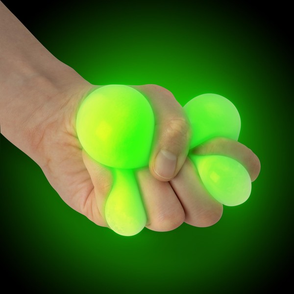 Tobar 38439 Glow In The Dark Squish Ball Assorted Designs