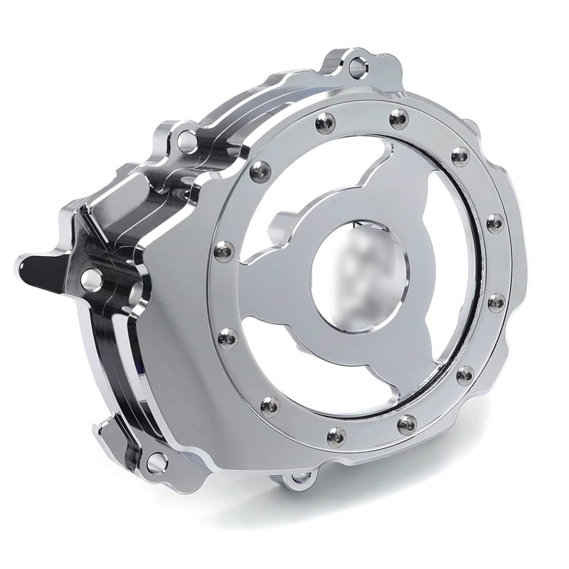 HTTMT- Chrome Clear Left Engine Stator Crankcase Cover Guard Compatible
