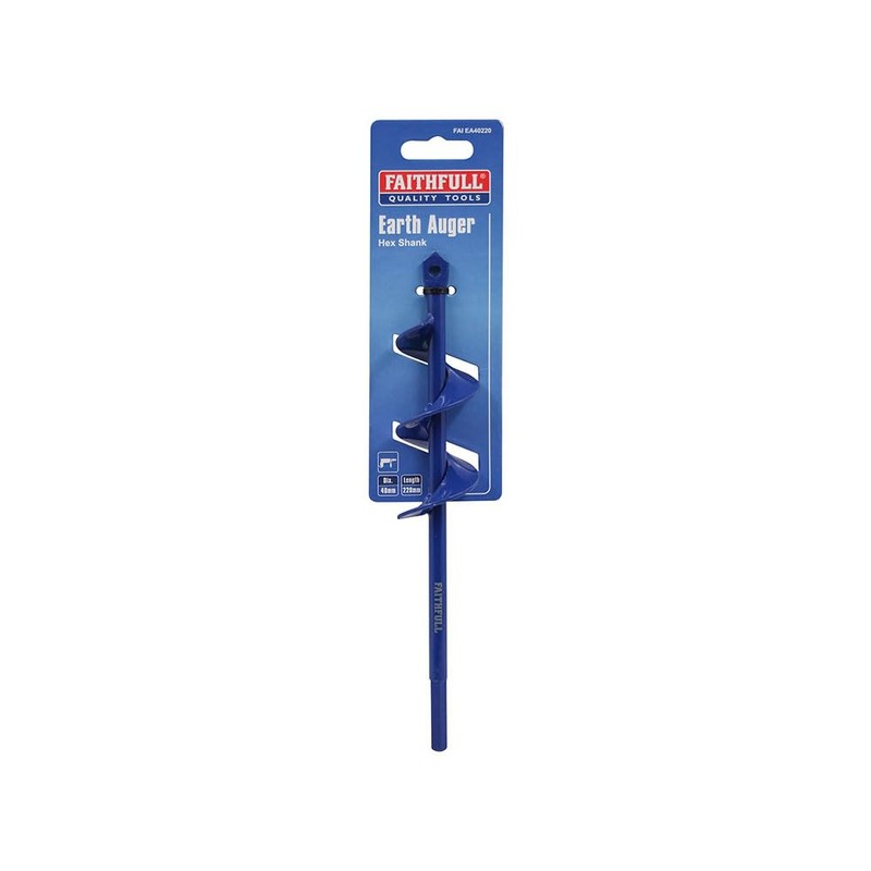 Faithfull FAIEA40220 Earth Auger Drill Bit 40 x 220mm
