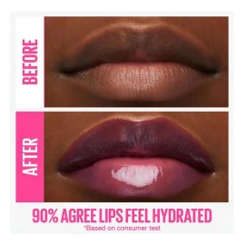 Maybelline Lifter Gloss Extended Brillo Labial de Larga Duración con Ácido Hialurónico, Labios Voluminosos e Hidratados hasta por 4 H, Aplicador XL,  