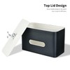 GORESE Cosmetic Tissue Box with Tray, Leather Tissue Box, Paper