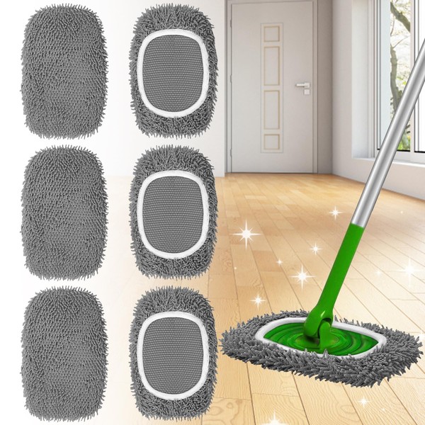 Pack of 6 Wet Floor Cloths for Swiffer Floor Mop,