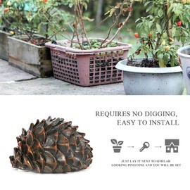 TQUXNGA Safes Versteck Aufbewahrungsbehälter für Geld und Schmuck, Tannenzapfen, Aufbewahrungsbox