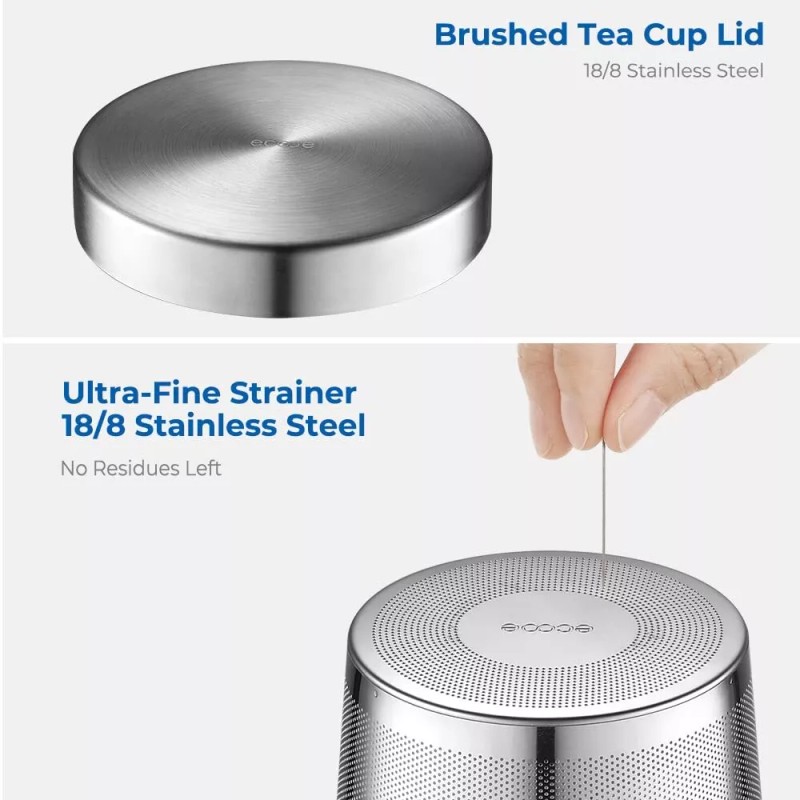ecooe 16.9 Oz Borosilicate Glass Tea Mug Cup Tea Glasses