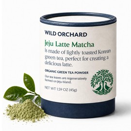 Wild Orchard Matcha Verde de la Isla de Jeju - Té Premium - 100 Certificado Orgánico Regenerativo - Polvo de Té Verde Matcha de Calidad Premium...    