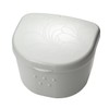 cup denture cleaning container with drainer tray