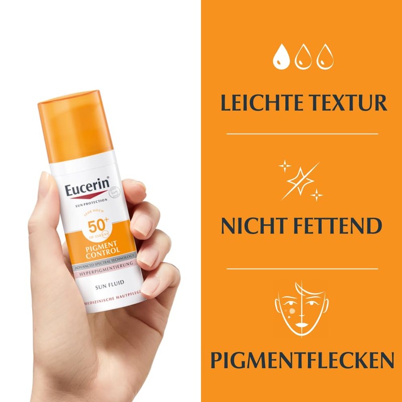 Eucerin, Pigment Control, SPF 50+ Sun Fluid, 50 ml Fluid
