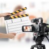 30x25CM Acrylic Movie Clapperboard Professional Director Action Clap Film Photography
