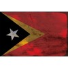AGDeko® Blechschild Osttimor Flag Fahne Flagge East Timor Rost Größe