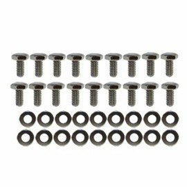 Pirate Mfg Chrome Transmission Pan Bolts & Washers Kit Gm Hot Rod