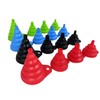 Set of 4 Silicone Collapsible Kitchen Funnel - X-Small to