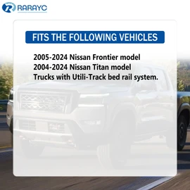 6 Sets Truck Bed Rail Bolts Nuts Cargo D-Rings Tie Down Mount Kit Fits Compatible with Nissan Frontier Titan with Utili Track Bed Rail System