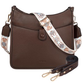 RAVUO Umhängetasche Damen Mittelgroß, Stylisch Handtasche Kleine aus PU Leder Modern Crossbody Bags mit Zwei Verstellbar Abnehmbar für Tägliches Arbeiten, Einkaufen,Curry
