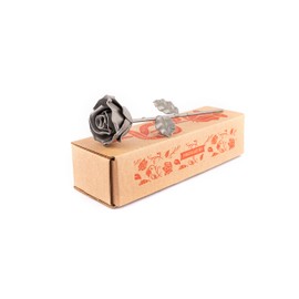 Wrought Iron Eternal Rose - Hand Forged (Grey)