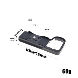 FOTGA Camera Base Plate Quick Release Plate for Sony Alpha ZV-E10 II Mirrorless Camera, Under Quick Release Plate with 1/4 Inch Screw Compatible with Arca-Swiss Standard Tripod Head