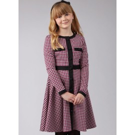 McCall's Easy Girls' Knit Dresses Sewing Pattern Kit, Design Code M8445, Sizes 7-8-10-12-14, Multicolor