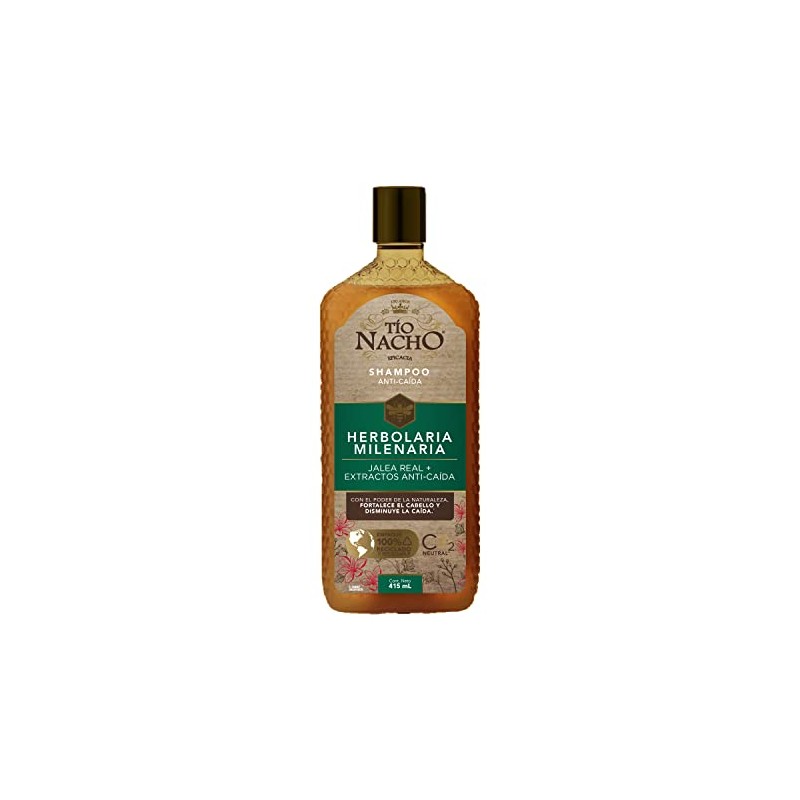 TIO NACHO - Shampoo Herbolaria Milenaria. Fortalece el cabello y