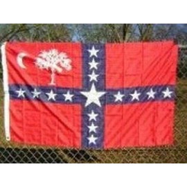 Sheff South Carolina Sovereignty Secession Flag 3x5 ft Civil War Banner State SC 1860