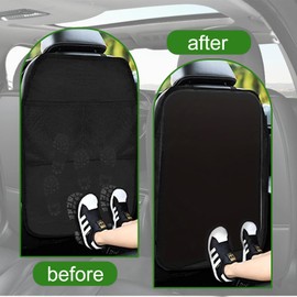 Seat Protector Car Backrest Waterproof Pack of 2 45 x 60 cm Car Seat Protection Back Child Backrest Protection Seat Protector Back Seat Protector Back Car Seat Protector for the Back of Front Seats