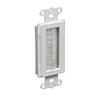 Arlington Industries CED135-10 Cable Entry Device with Brush-Style Opening, 1-Gang, White, 10-Pack