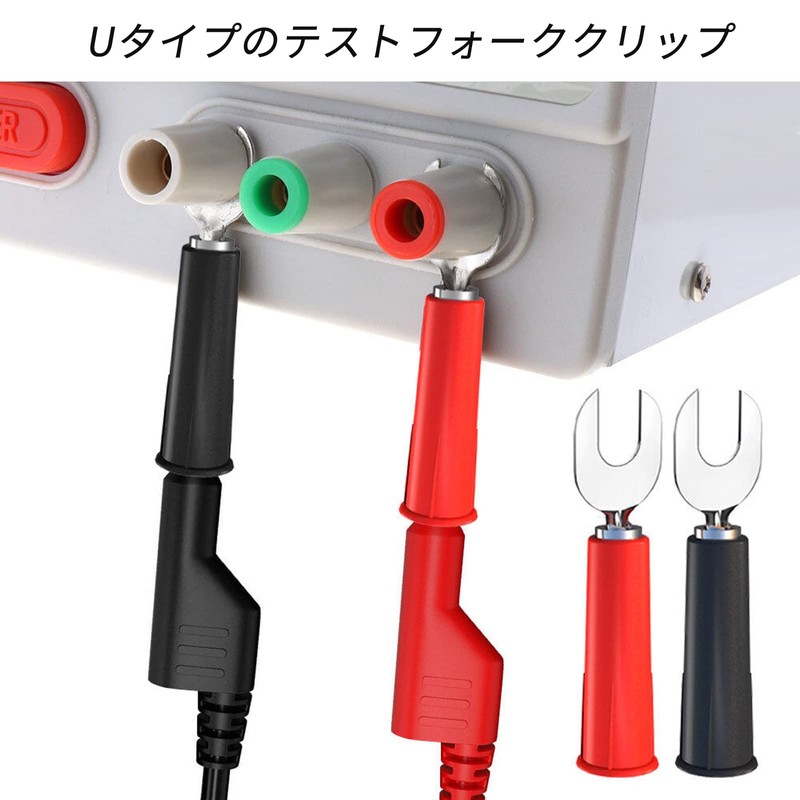 Cleqee 5 Pairs Stackable Banana Plugs Multimeter Test Lead Kit