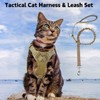 Tactical Cat Harness and Leash Set for Walking Escape Proof