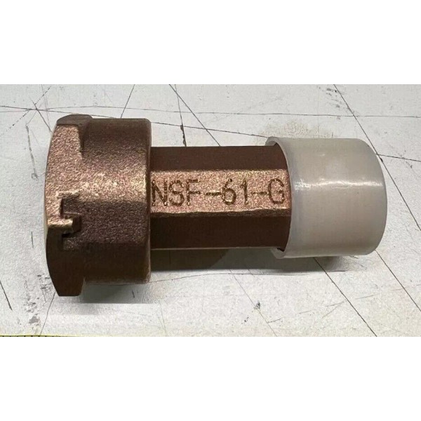 Grainger 1" Grainger Approved Bronze Meter Straight Coupling Flanged x