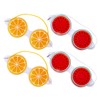 Healeved 4pcs Cartoon Fruit Cooling Eye Masks Gel Eye Patches
