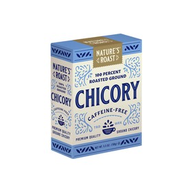 Nature’s Roast 100% Roasted Ground Chicory, 5.5 Ounce - Naturally Caffeine Free Coffee Substitute