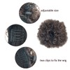 Afro Puffy Drawstring Ponytail Synthetic Hairpieces Short Curly Hair Bun