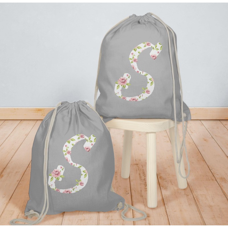 Shirtracer - Letter initials gift - S roses - gym