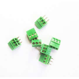 20pcs E-Simpo® 2.54mm 3Pin Pitch 0.1 Inch Rated 150V6A 24-12AWG Breadboard PCB to Wire Screw Terminal Block Connector(2.54mm 3P)