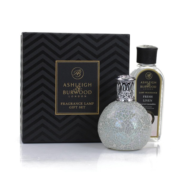 Fragrance Lamp Premium Set The Pearl with Fresh Linen Fragrance