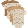 PIPPI Unisex Baby Bodysuit SS AO-printed (4-pack) Shaping Bodysuit, TRUE,