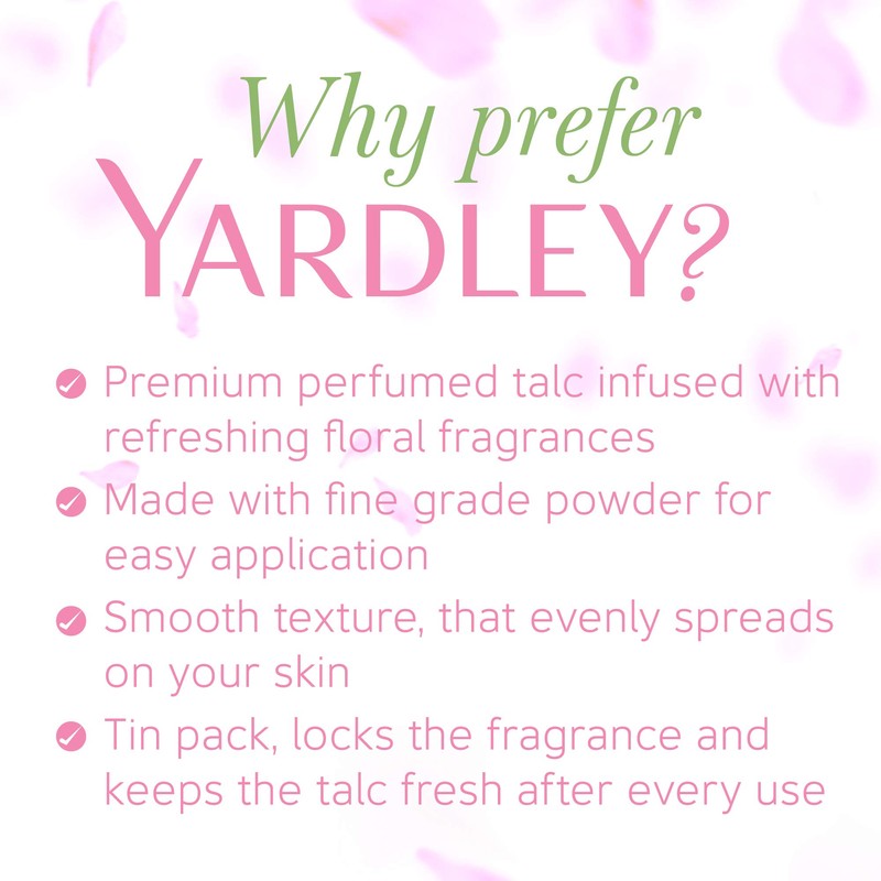 Yardley English Rose Perfumed Talc, 250 g