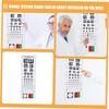 ULTECHNOVO 2pcs Visual Eye Test Chart Wall Hanging Easy to