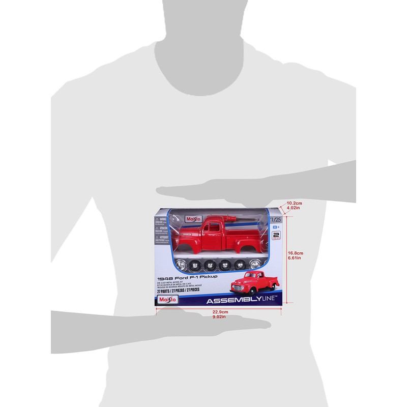 Maisto 1:24 Assembly Line 1948 Ford F-1 Pick-up, Rojo