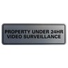 All Quality Standard Property Under 24 Video Surveillance Sign -