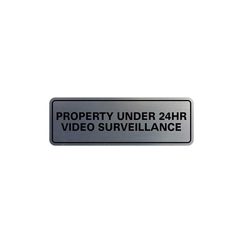 All Quality Standard Property Under 24 Video Surveillance Sign -