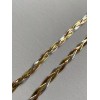Handmade 925 Silver Tri-Color Yellow Rose Gold Plated Twisted Braided