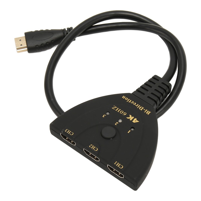 HD Multimedia Interface Switch 4K 60Hz 3 in 1 Out