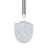 Relaxdays Toilet Brushes, Set of 2, Replacement, Removable Head, Stainless