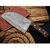 HANDMADE DAMASCUS STEEL OUTDOOR BBQ BEST SERBIAN CHEF CLEAVER KNIFE
