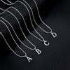 Yimofy Initial Necklace for Women Silver Plated Stainless Steel Women's