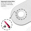 NIMA PRODUCT: 6 x Double Heating Pipe Rosette 15-22 mm
