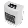 Calculating Time Clock,50/60HZ White Electronic Time Recorder with 50 Double