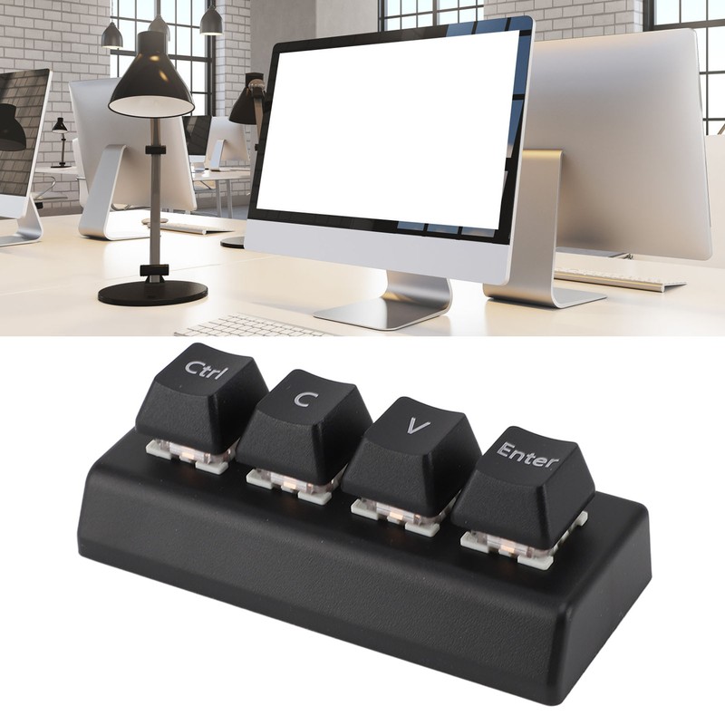 Programmable Keypad 4 Keys Support NKRO Red Switch Ctrl C
