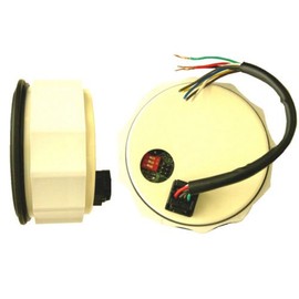 IIL Speedometer, programmable, 3-3/8"/85mm, 120MPH, LED Light, Black dial, Chrome Bezel (001-SP-BC)