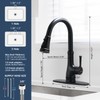 WEWE Vintage Kitchen Faucet with Pull Down Sprayer, Stainless Steel