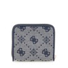 GUESS Neda Small Zip Around Wallet, Navy Logo